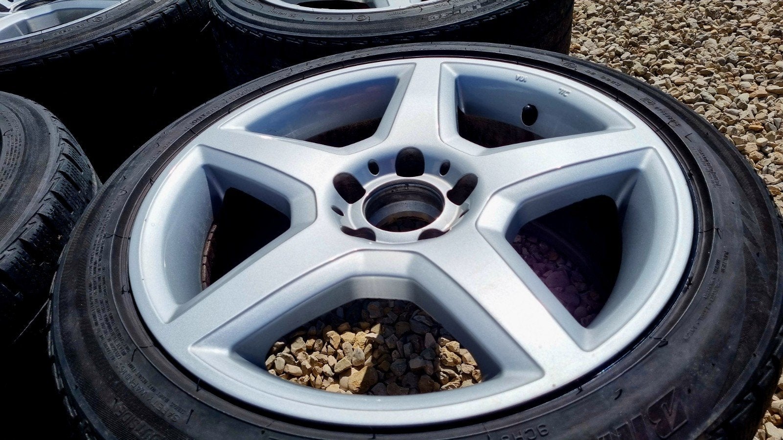 17 inch 5 spaak velgen, Auto-onderdelen, Ophalen, 17 inch, Band(en)