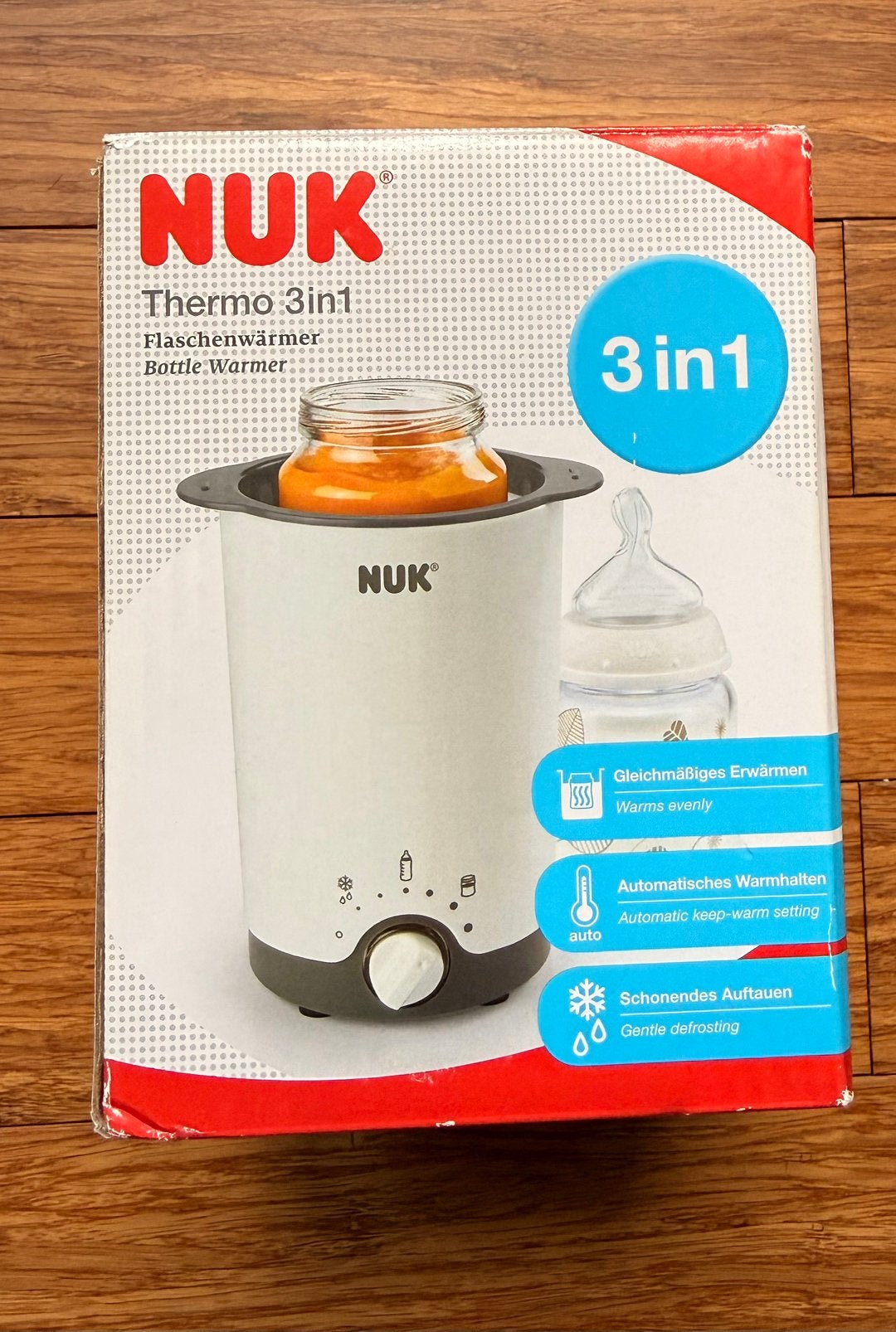 Chauffe biberon NUK thermo 3 en 1, Ophalen of Verzenden, Zo goed als nieuw