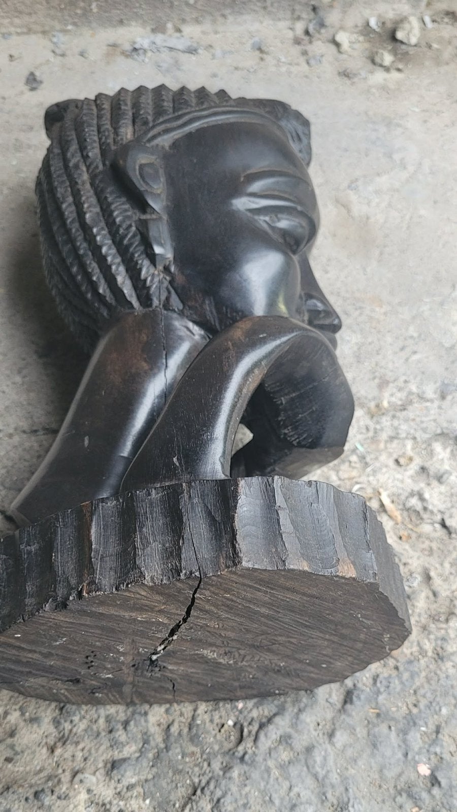 Buste du penseur, Antiquités & Art, Enlèvement, Afrique, Bois, Buste