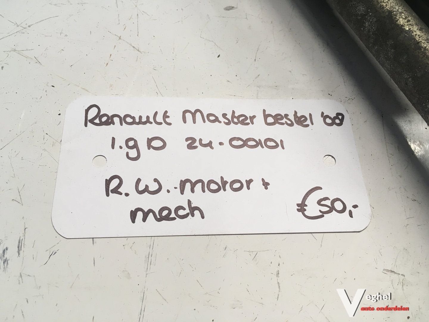 Renault Master Bestel 1.9 D 2400101 2008 Ruitenwissermotor m, Gebruikt, -, -, Ophalen of Verzenden