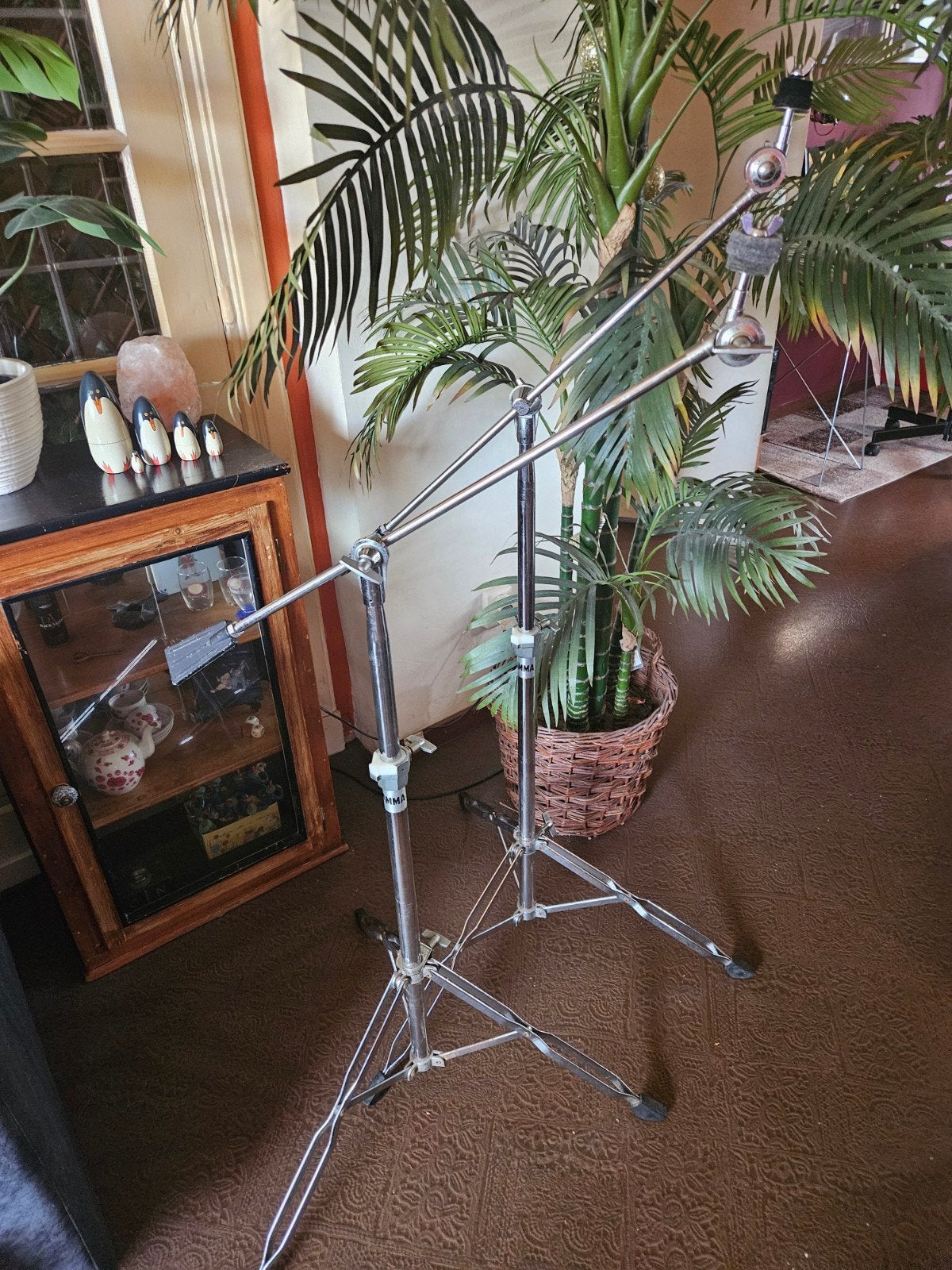 2 HAMMA boomstands met contragewicht, Muziek en Instrumenten, Standaarden, Ophalen of Verzenden, Gebruikt, Instrumentstandaard