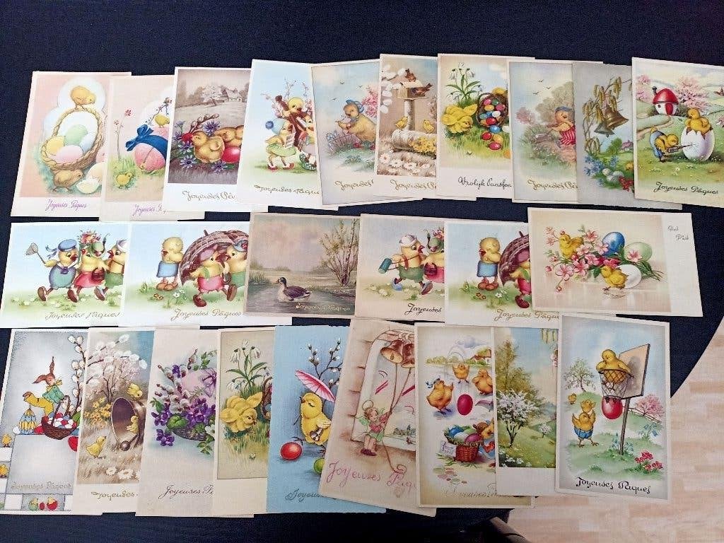 75 Paaskaarten Coloprint, Collections, Cartes postales | Thème, Enlèvement ou Envoi