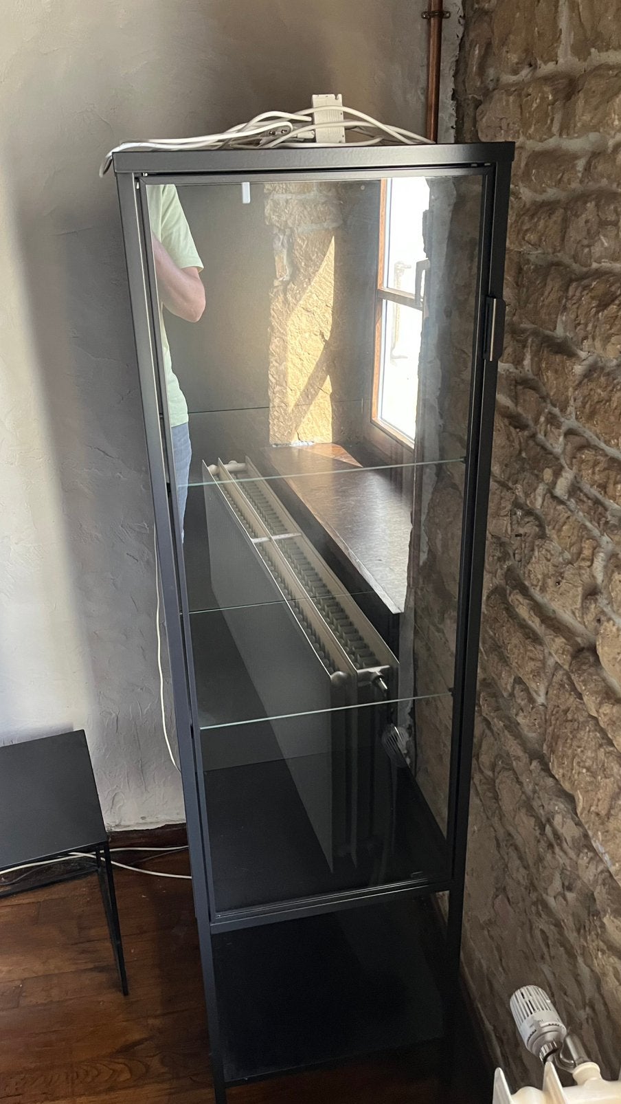 Vitrine, Maison & Meubles, Enlèvement, Comme neuf, Verre