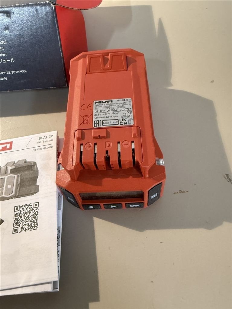 HILTI SI-AT-A22 - adaptive Torque module, Doe-het-zelf en Bouw, Ophalen of Verzenden, Zo goed als nieuw