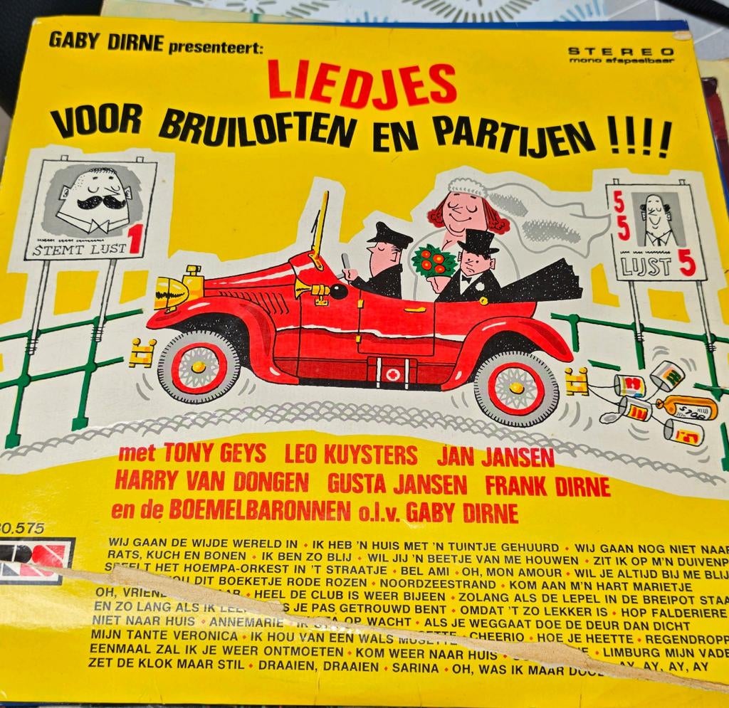 Liedjes voor bruiloften en partijen plaat, Cd's en Dvd's, Vinyl | Kinderen en Jeugd, Ophalen