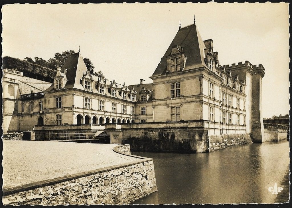 1954 - FRANKRIJK -  Villandry: Château: Façade principale, Verzenden, 1940 tot 1960, Ongelopen, Frankrijk