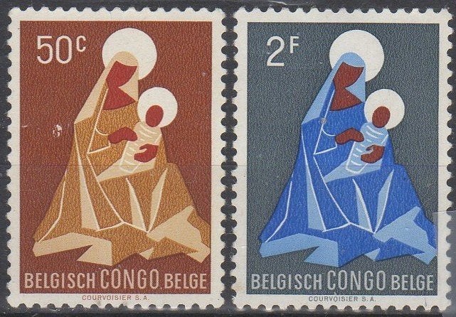 Belgisch Congo - Madonna met kind, Ophalen of Verzenden, Postfris