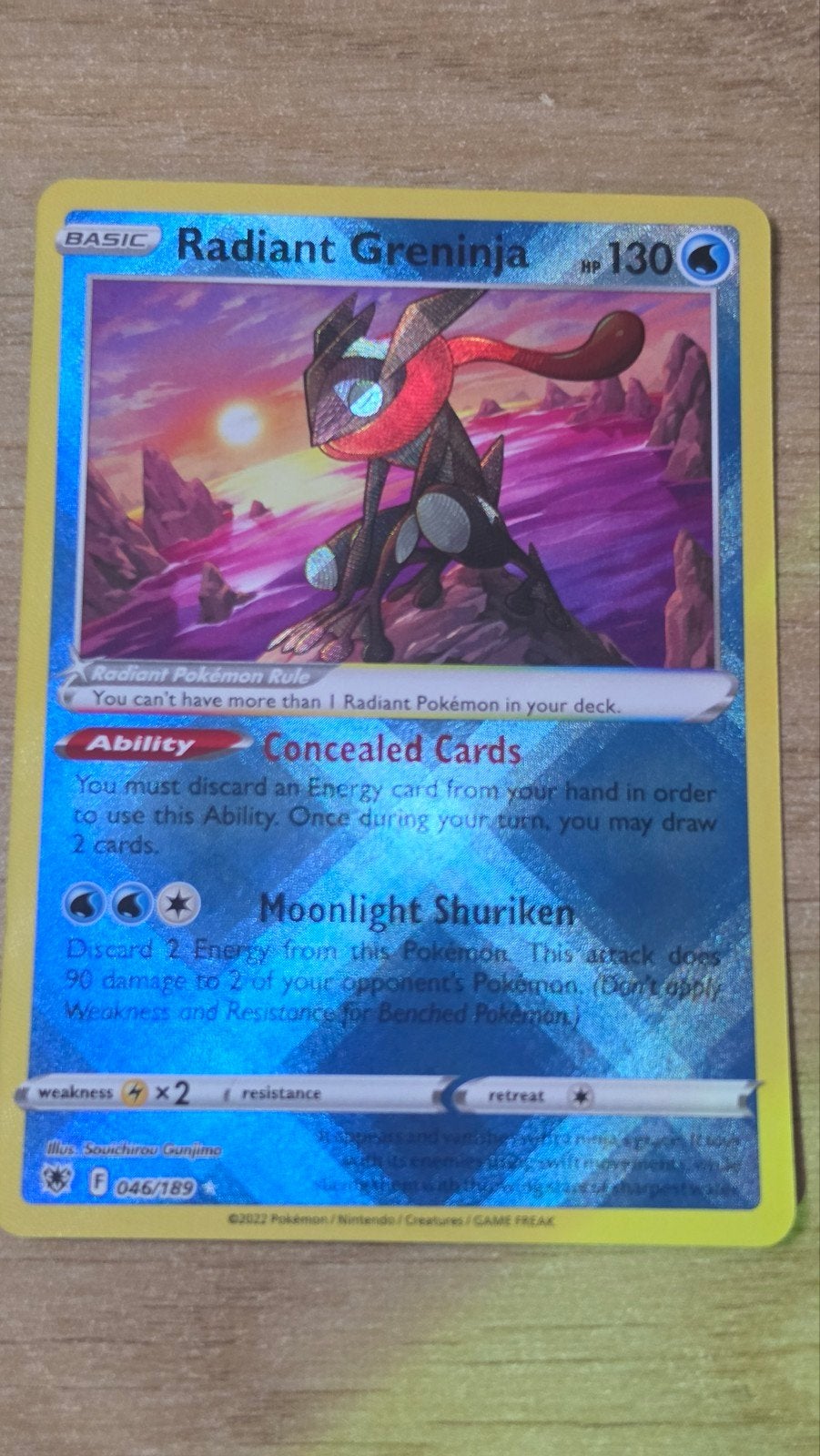 Radiant greninja 046/189, Ophalen