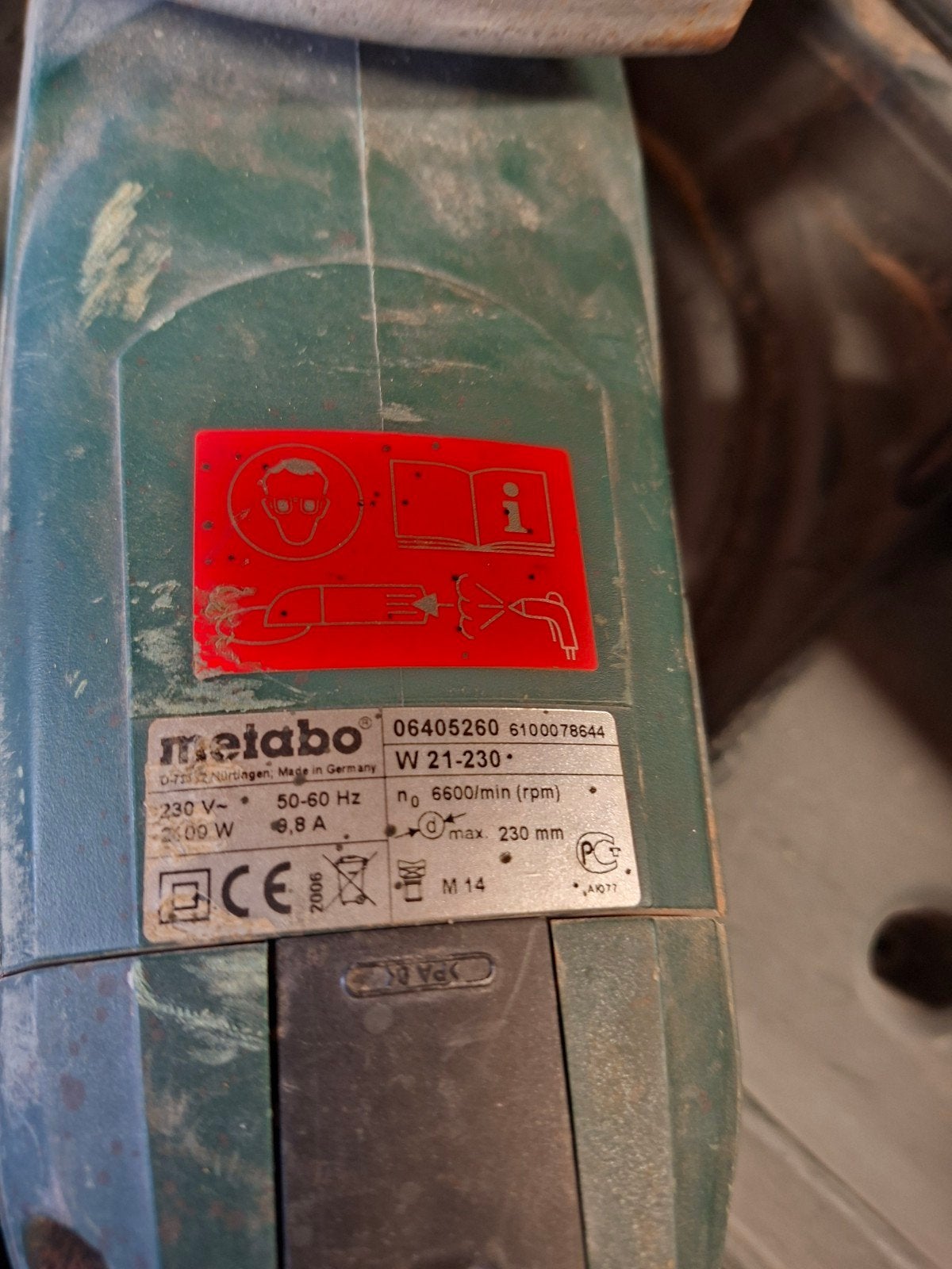 slijpmachine, Ophalen, Gebruikt, 1000 watt of meer, Haakse handslijpmachine