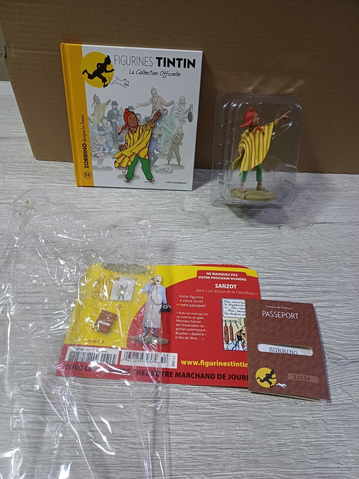 Zorrino 53 Kuifje figuur, Ophalen of Verzenden, Kuifje, Zo goed als nieuw, Beeldje of Figuurtje