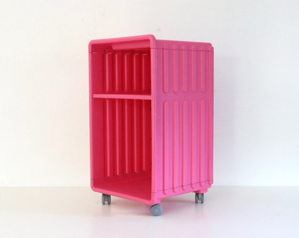vintage roze IKEA DIDRIK nachtkastje of trolley, Huis en Inrichting, Ophalen, Zo goed als nieuw, Kunststof