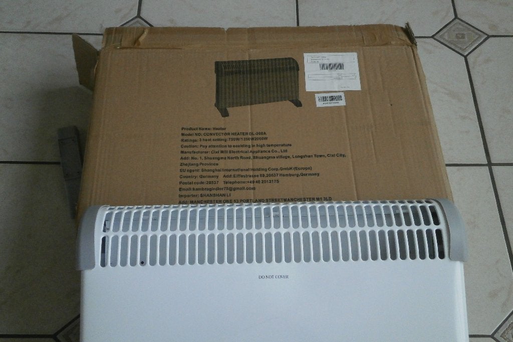 radiateur électrique neuf 750w 1250w 2000 W Thermostat, Bricolage & Construction, Enlèvement ou Envoi, Radiateur