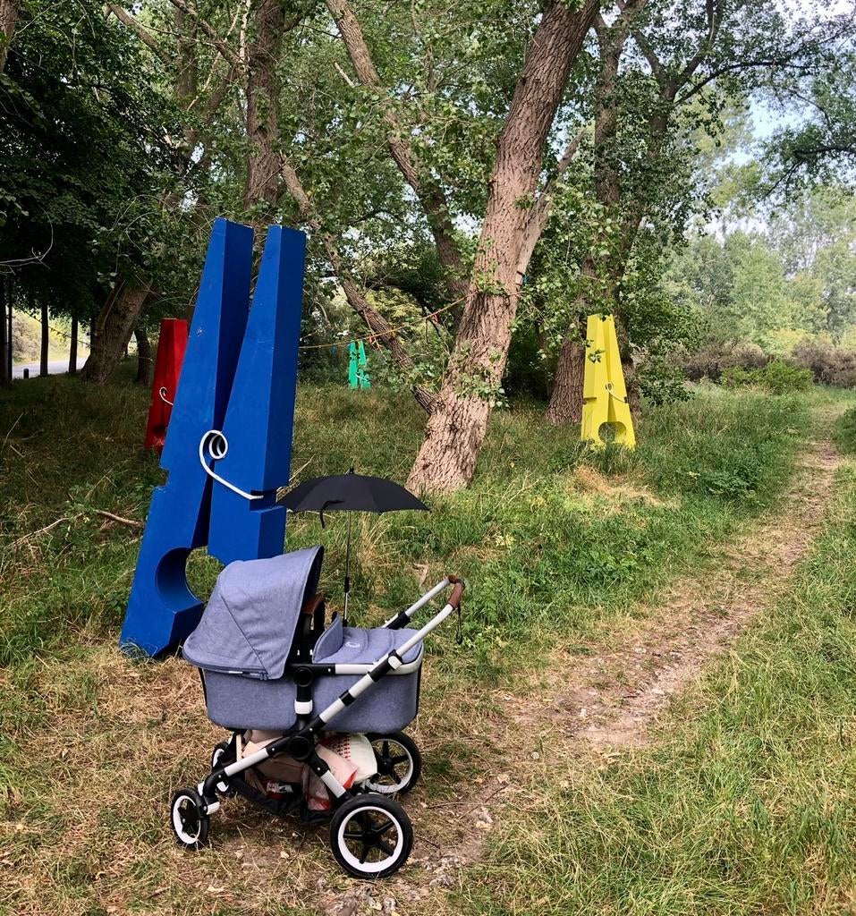 Bugaboo Fox 3 blauw gemêleerd met accessoires, Poussette combi, Bugaboo, Enlèvement, Utilisé