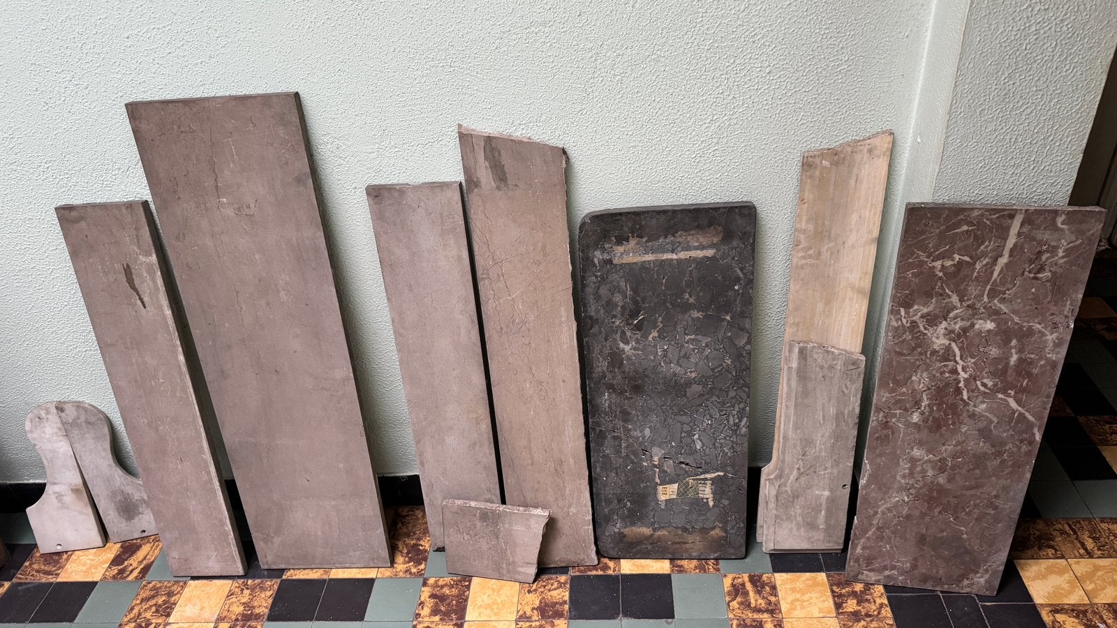 Plaques de marbre, Enlèvement, Comme neuf, Marbre