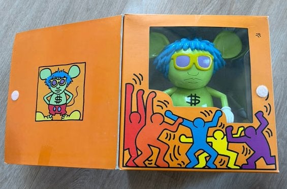 Keith Haring - Limited Edition Andy Mouse by 360 Toy Group, Ophalen of Verzenden, Zo goed als nieuw