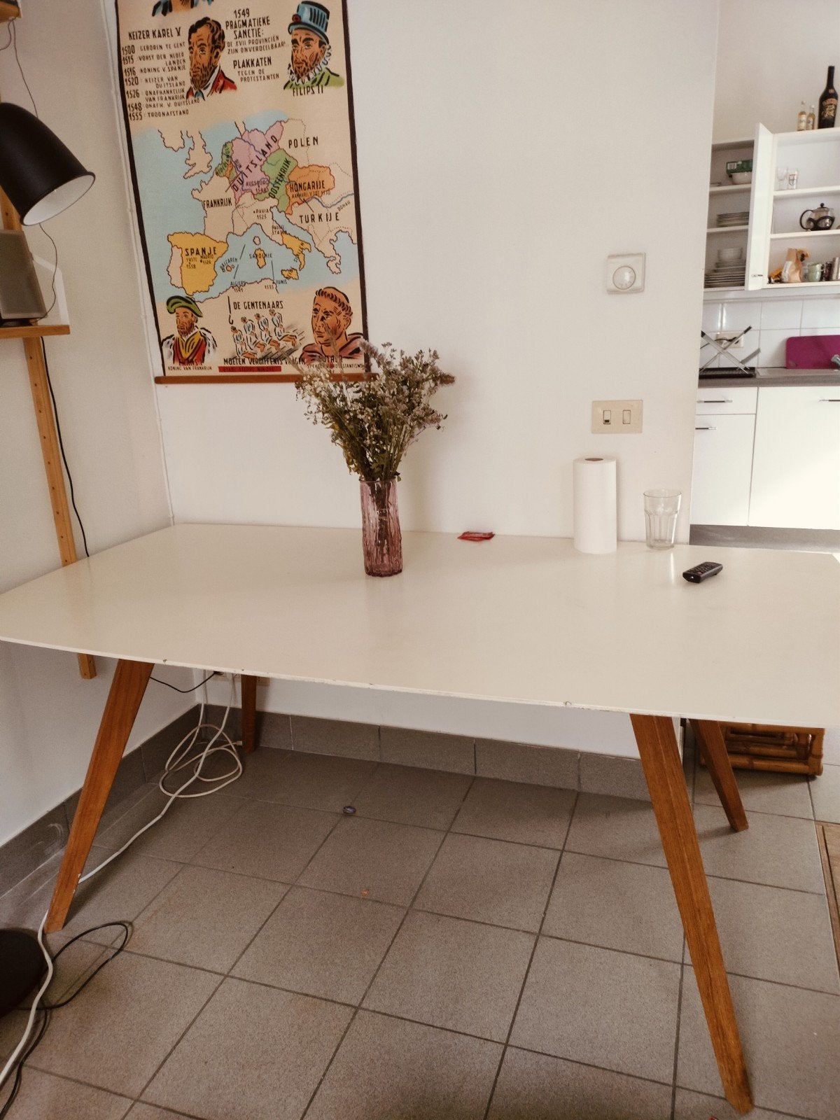 Grote eettafel, Ophalen, Gebruikt, 185 cm, 100 cm