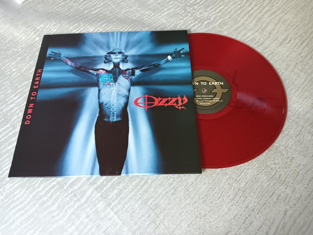 Ozzy Osbourne  Lp  Down to Earth - red vinyl, Fotohoes, Ophalen of Verzenden, Zo goed als nieuw