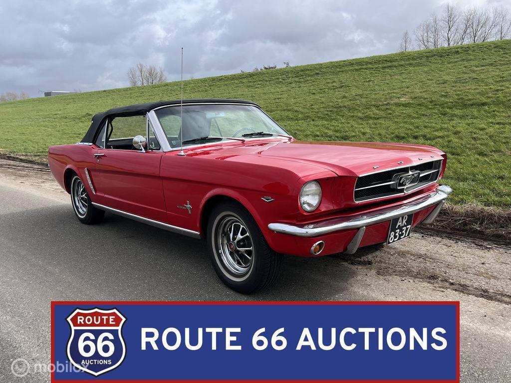 Ford Mustang Cabriolet | 1965 | Route 66 Auctions, Autos, Achat, Entreprise, Boîte manuelle, Autre carrosserie
