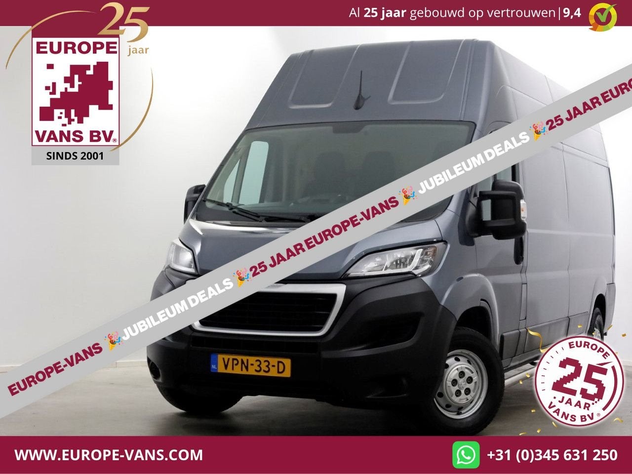 Peugeot Boxer 335 2.2 BlueHDi 140pk L3H3 Premium Airco/Camer, Argent ou Gris, Achat, Diesel, 251 g/km