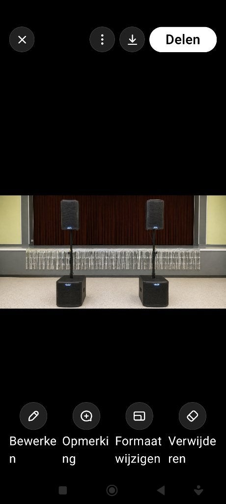 alto true sonic geluidsset 2000 watt, Ophalen, Zo goed als nieuw, 1000 watt of meer, P.A.