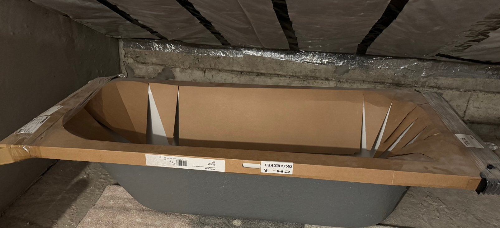 Newform 160  70 cm acryl bad – wit – nieuw/ongebruikt, Ophalen, Nieuw