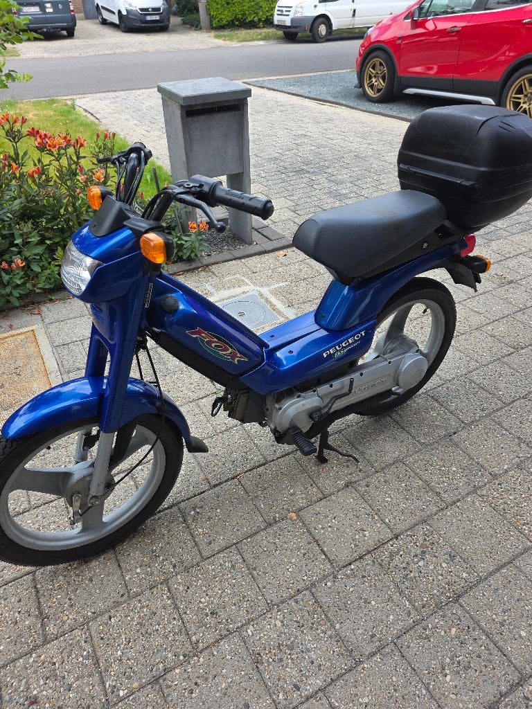 Peugeot fox deluxe weinig km, Fietsen en Brommers, Brommers | Peugeot, Ophalen, Gebruikt, Klasse A (25 km/u), 49 cc