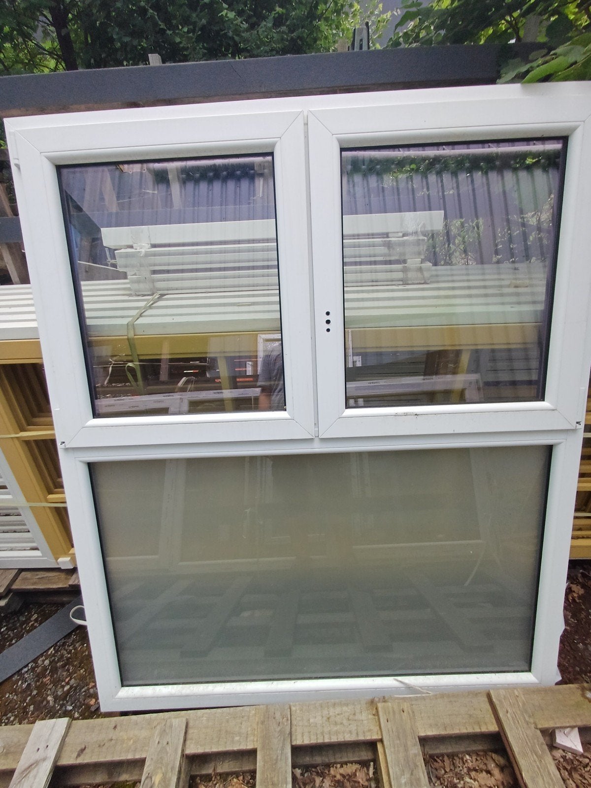Vitrage en PVC inclus, Comme neuf, Synthétique, Enlèvement, Vitre comprise