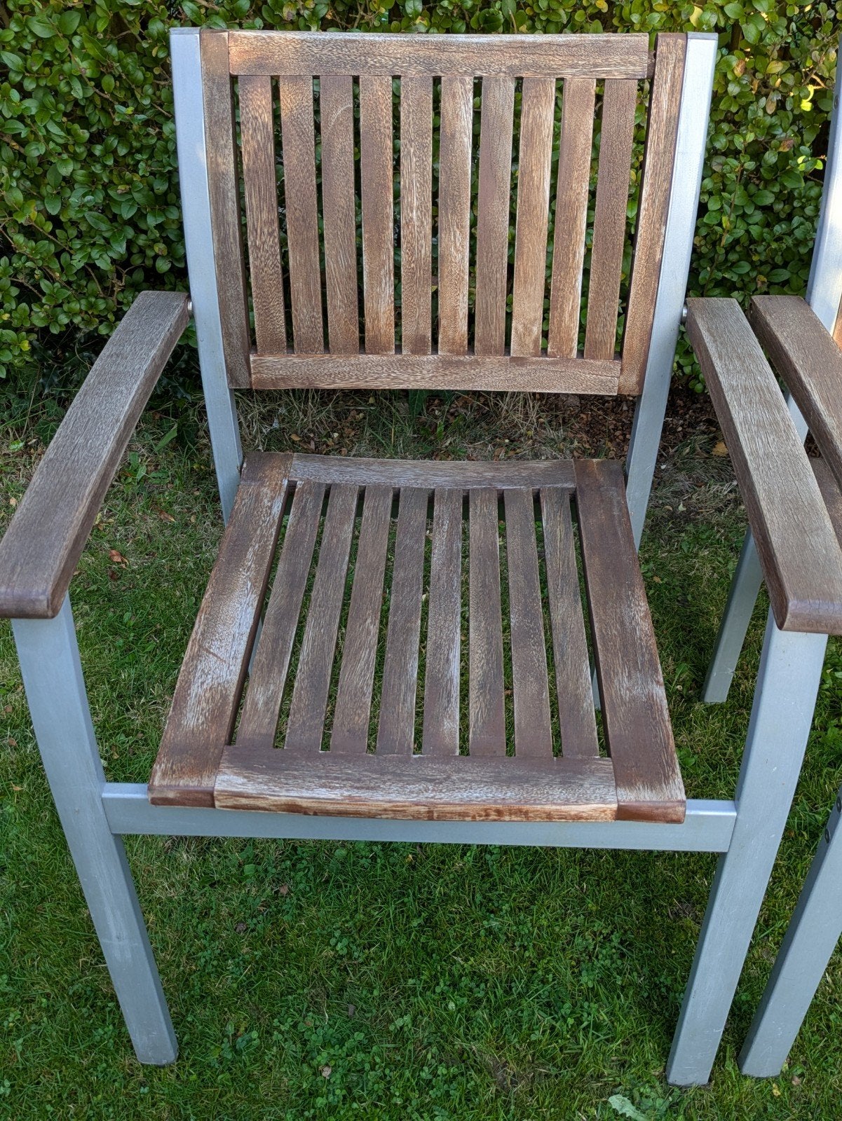 4 tuinstoelen, Ophalen, Gebruikt, Stapelbaar