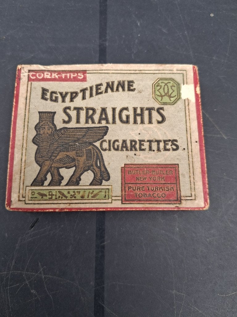 CIGARETTES DROITES.., Enlèvement ou Envoi, Utilisé, Panneau publicitaire