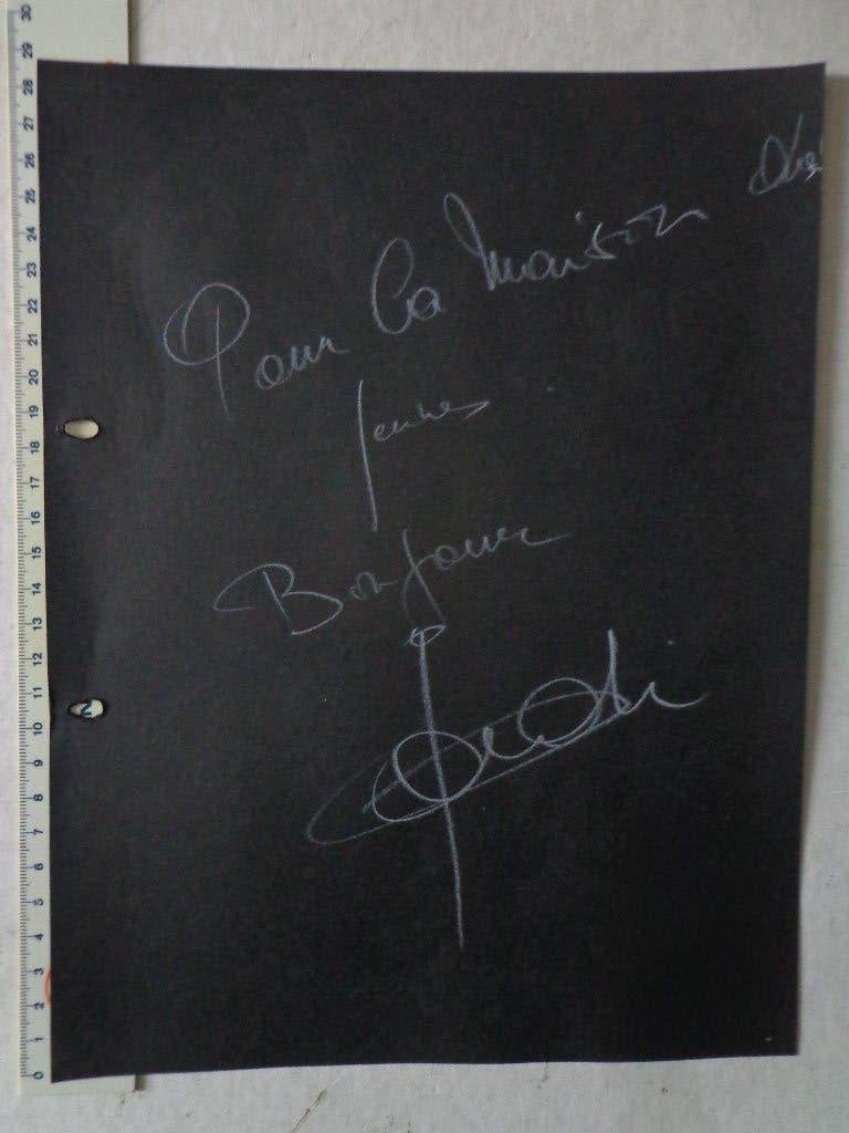 signature du vibraphoniste belge Sadi, Enlèvement ou Envoi, Utilisé, Autres types, Signé