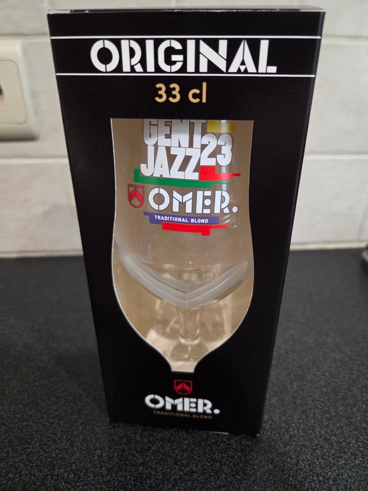 Omer glas Gent Jazz 2023, Verzamelen, Ophalen, Nieuw, Bierglas