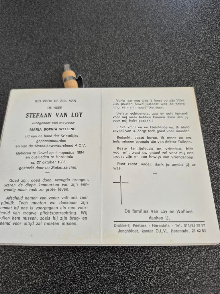 Bidprentjes Oevel, Ophalen of Verzenden