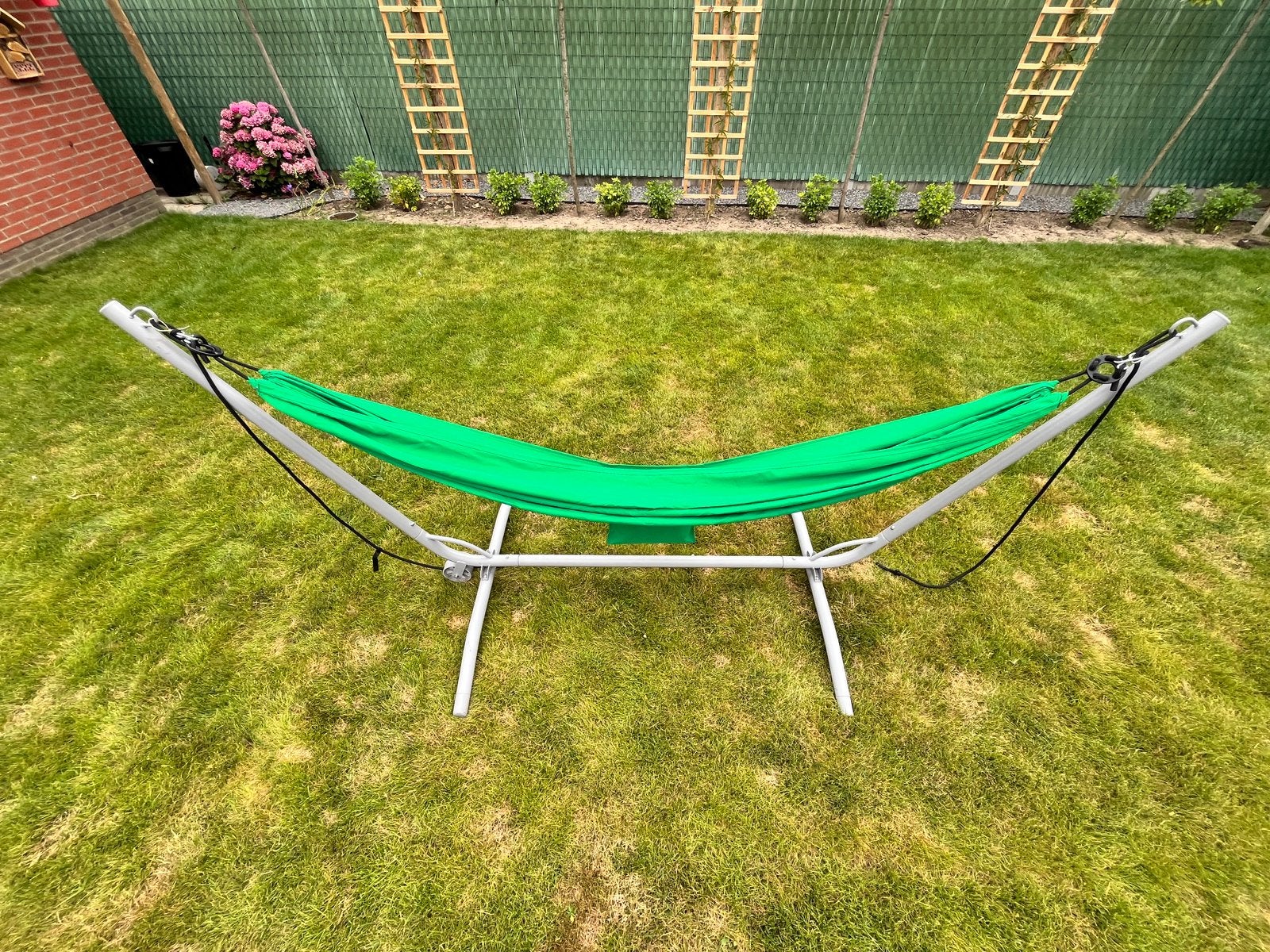 Hamac à pied, Jardin & Terrasse, Une personne, Avec support, Enlèvement, Utilisé