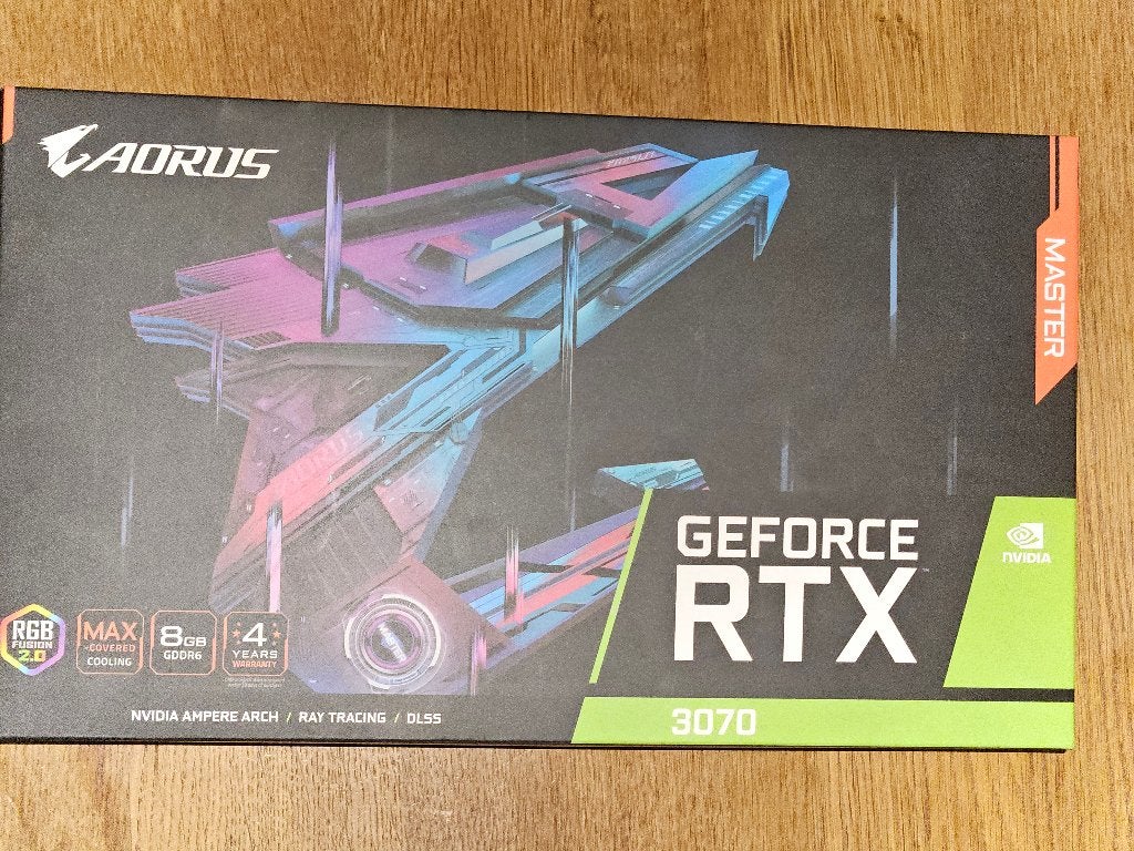 Aorus Geforce RTX 3070 Master, Informatique & Logiciels, Cartes vidéo, Enlèvement ou Envoi, GDDR6, PCI-Express 4, Utilisé