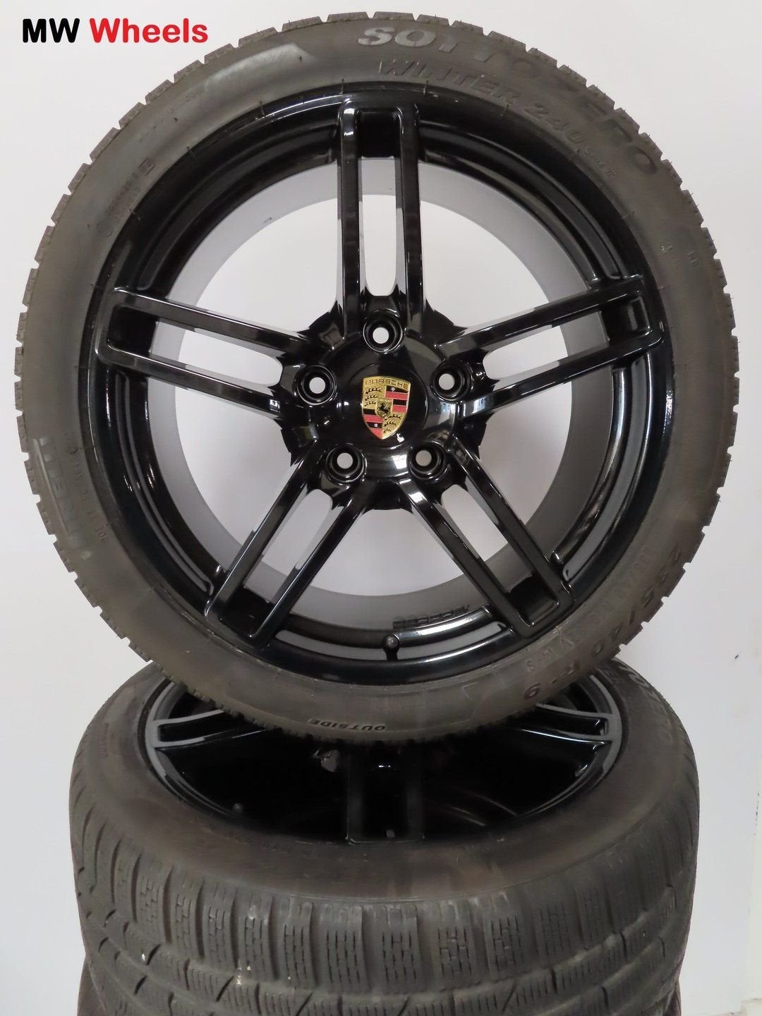 Porsche 19 inch velgen 911 991 Carrera 4 en 4 S winterbanden, Auto-onderdelen, Banden en Velgen, 19 inch, Gebruikt, -, -