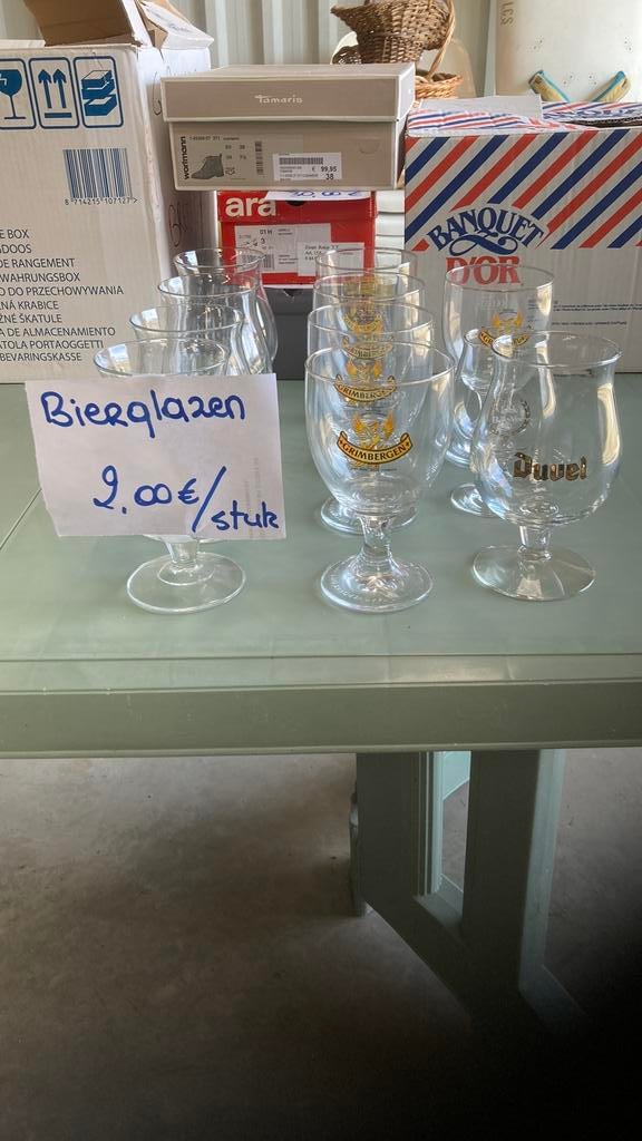 Nieuwe bierglazen, Verzamelen, Ophalen, Nieuw
