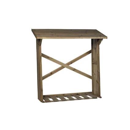 Abri bûches en kit 180x70x180cm, Tuin en Terras, Brandhout, Minder dan 3 m³, Ophalen, Overige houtsoorten, Blokken