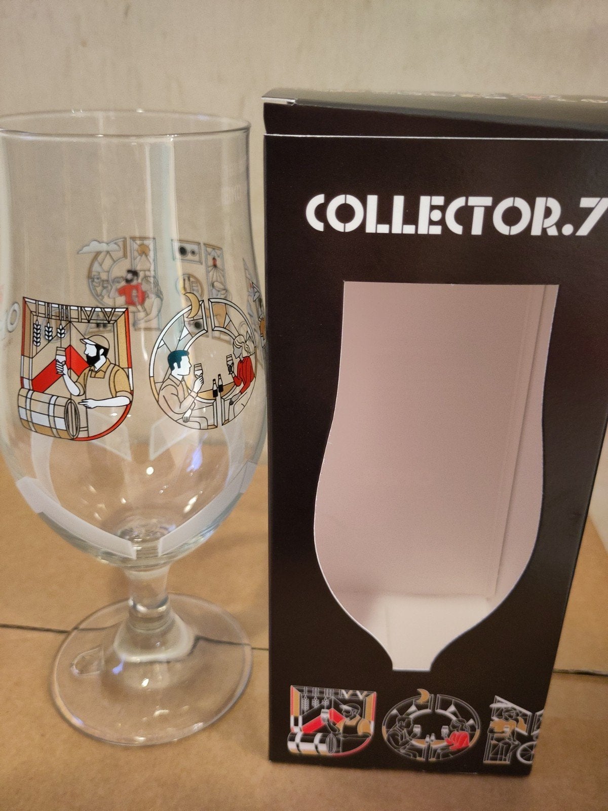Omer glas collector 7, Ophalen of Verzenden, Nieuw, Bierglas