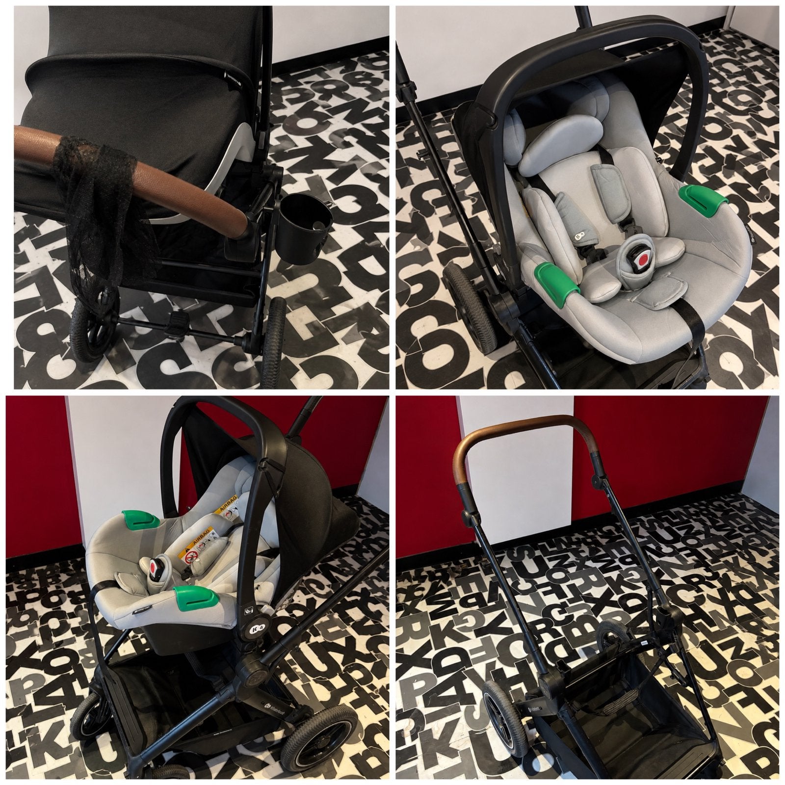 ENSEMBLE POUSSETTE KINDERKRAFT 4-EN-1, Autres marques, Poussette combi, Pneus, Enlèvement