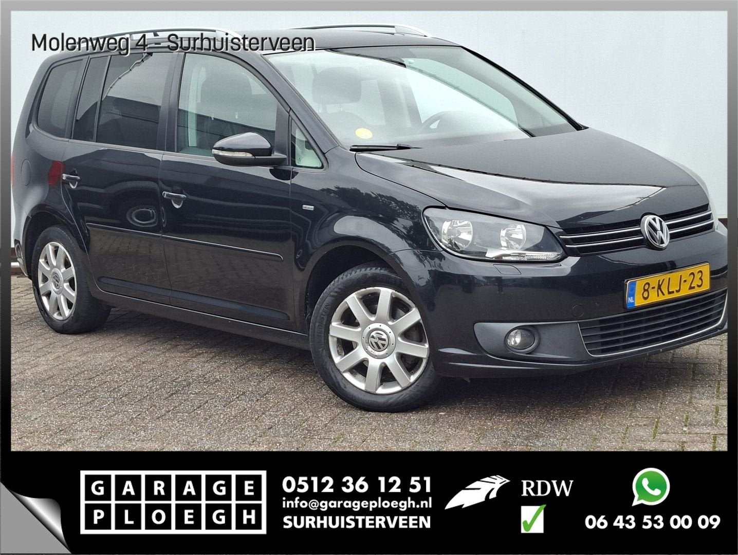 Volkswagen Touran 1.6 TDI Highline BlueMotion 7p. Pano.dak a, 121 g/km, Achat, Entreprise, Diesel