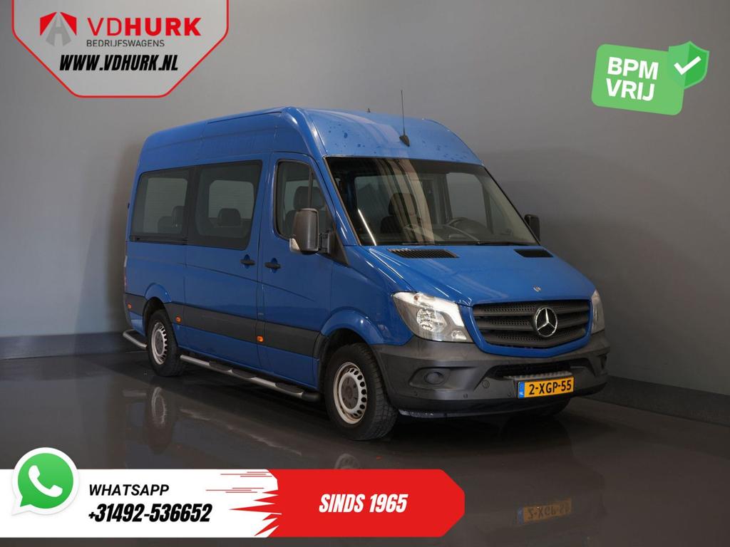 Mercedes-Benz Sprinter 213 2.2 CDI Aut. L2H2 €11.495,- Incl., Automaat, 173 g/km, Blauw, Mercedes-Benz