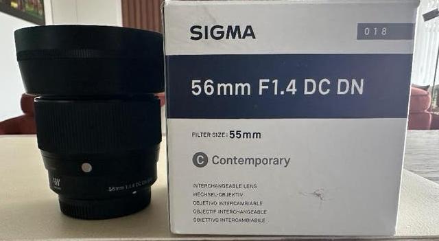 Sigma 56mm F/1.4 DC DN Contemporary (MFT), Ophalen of Verzenden, Zo goed als nieuw, Telelens