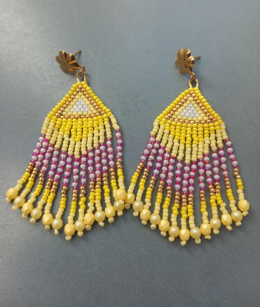 Fringe oorbellen, Ophalen of Verzenden