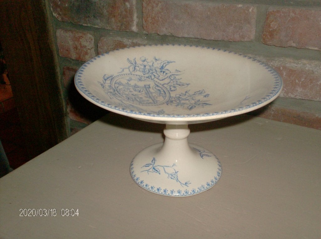 Ancien plat sur pied 12€, Ophalen