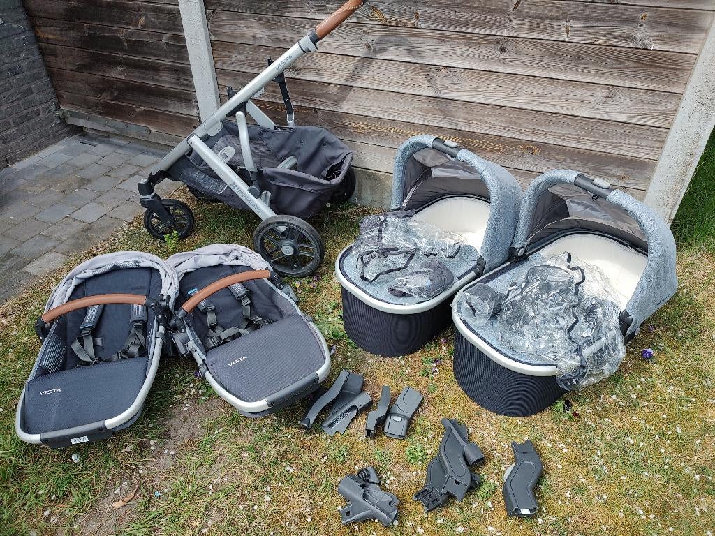 Uppababy Vista V2 (duo kinderwagen), Gebruikt, Verstelbare duwstang, Ophalen, Kinderwagen