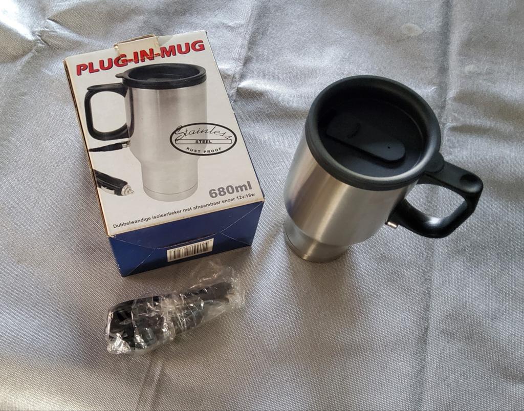 Plug-in-Mug - Dubbelwandige Isoleerbeker-680 ml (nieuw), Ophalen, Nieuw