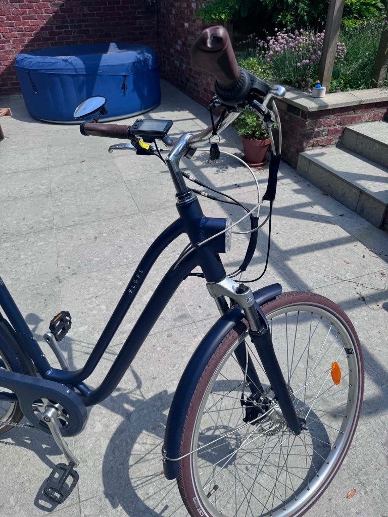 Vélo de ville électrique ELOPS 900E, Zo goed als nieuw, 51 tot 55 cm, 50 km per accu of meer, Ophalen
