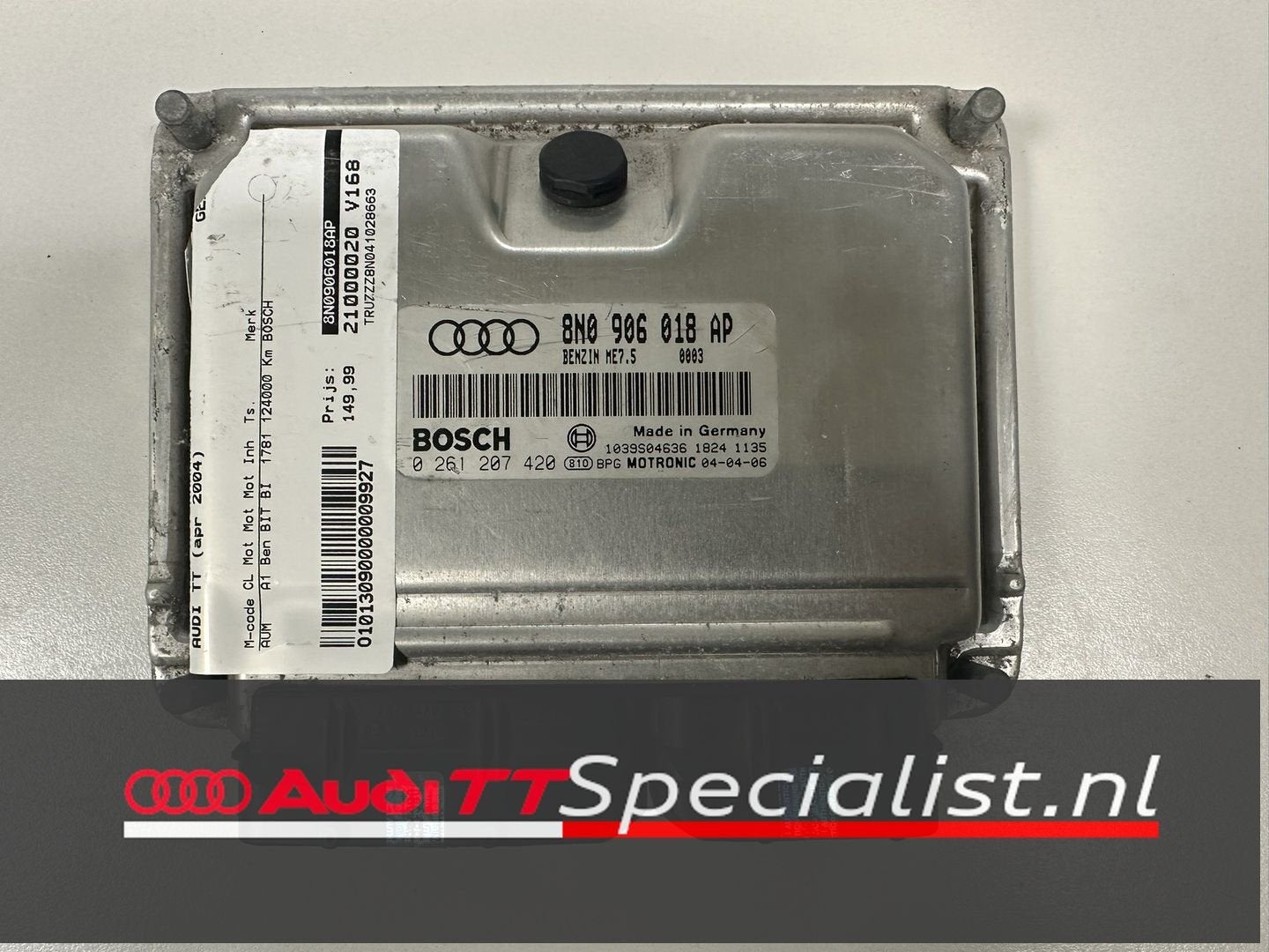 Audi TT motor regelapparaat ecu computer 8N0906018AP, Autos : Pièces & Accessoires, Électronique & Câbles, Audi, Utilisé, Enlèvement ou Envoi
