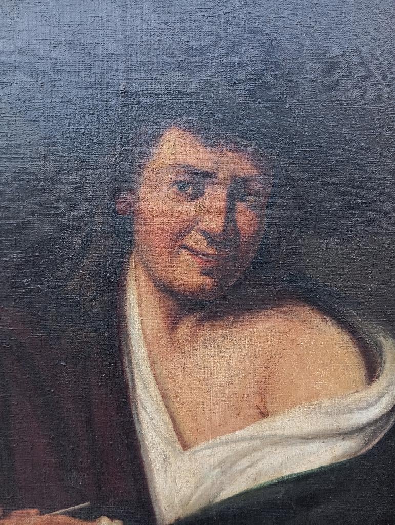 VLAAMSE SCHOOL groot schilderij gesigneerd 1800 -1900, Antiek en Kunst, Kunst | Schilderijen | Klassiek, Ophalen of Verzenden