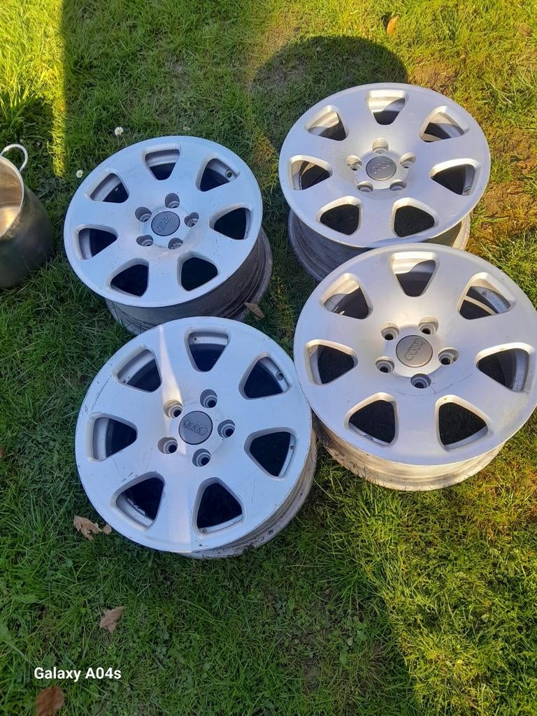 4 Jantes Alu 15 Pouces d'Origine Audi, Autos : Divers, Enjoliveurs, Utilisé, Enlèvement